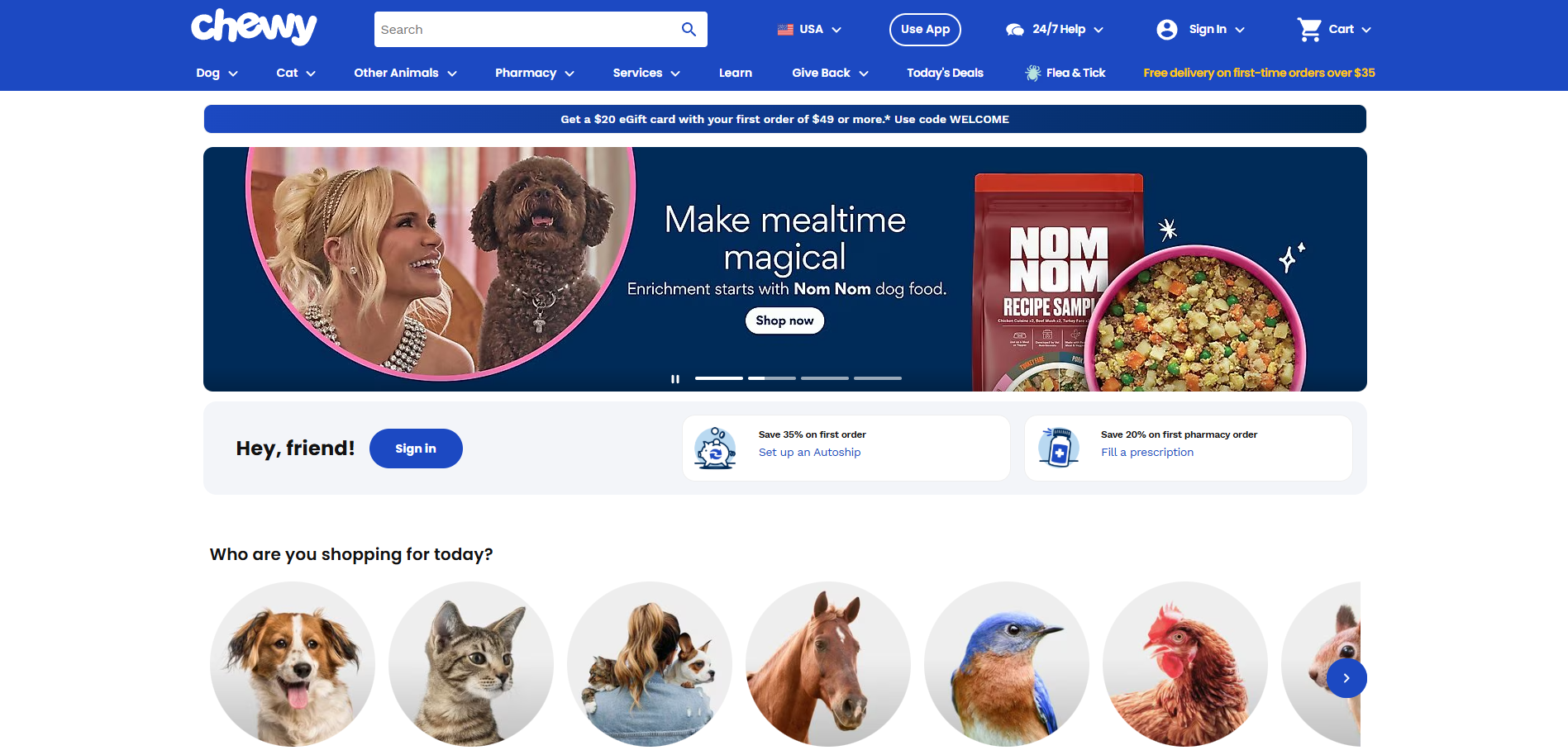 Chewy Pet Supplies Platform